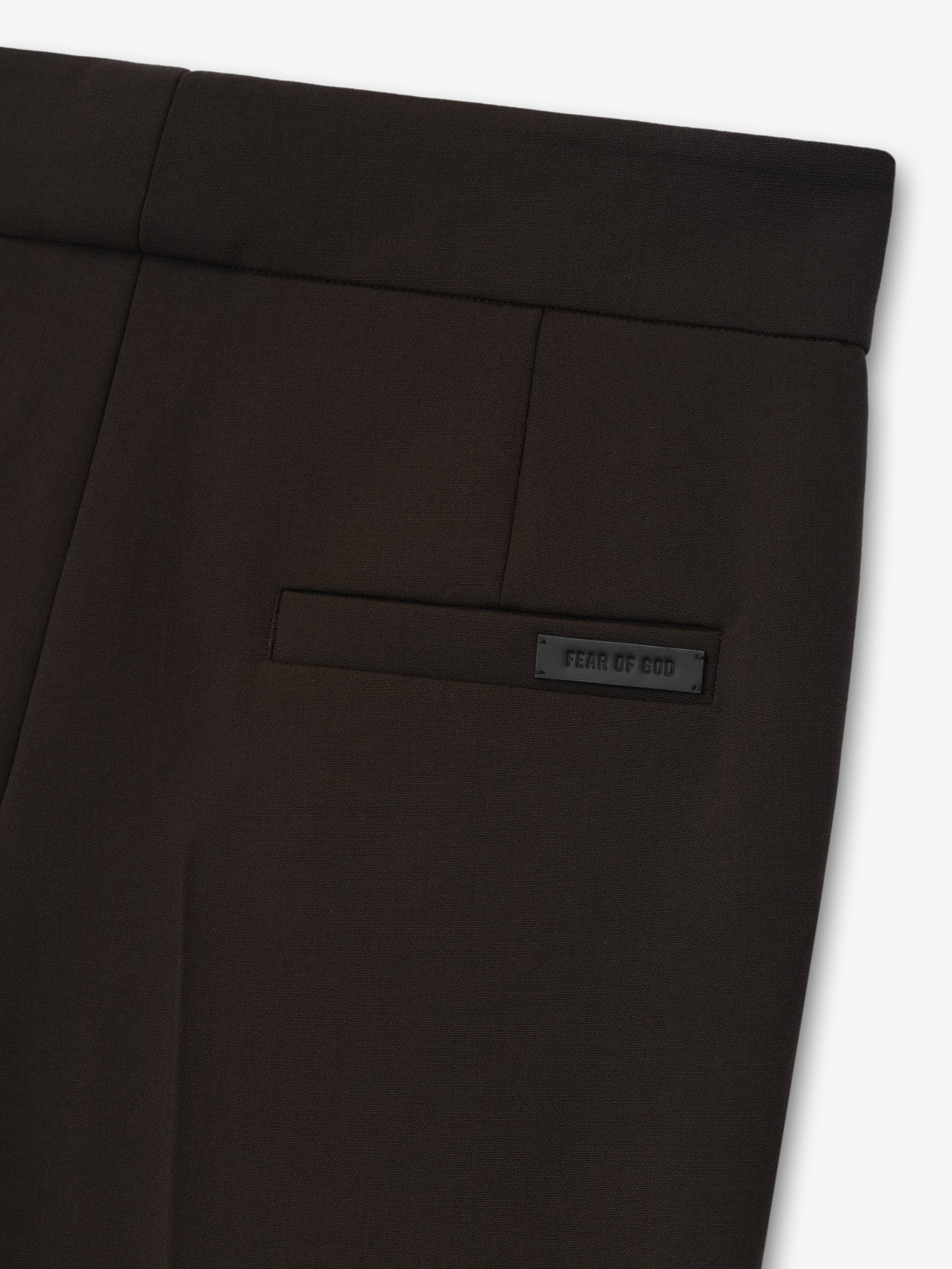 Double Weave Wool Tailored Flared Pants