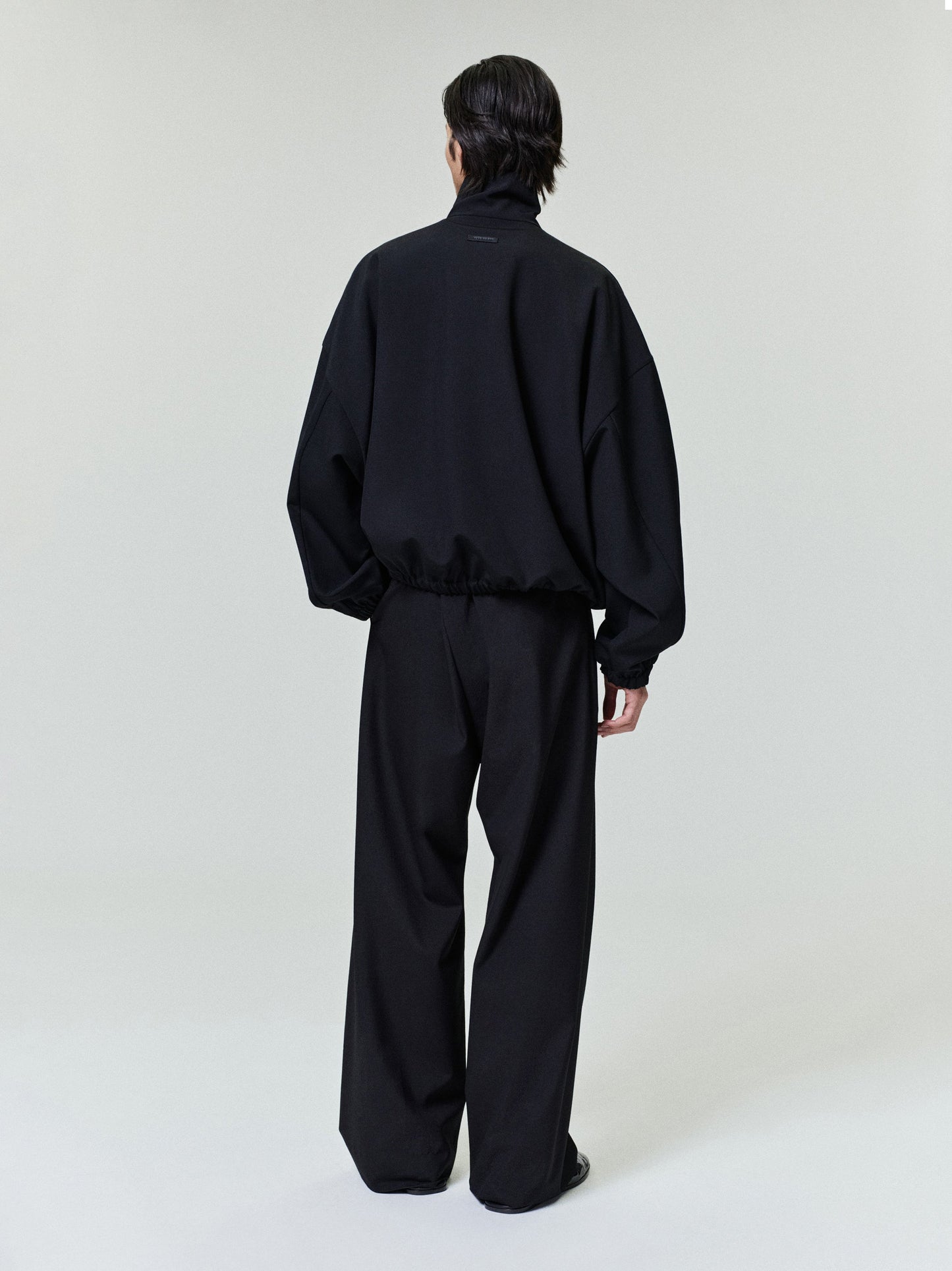Wool Ripstop Half Zip Track Jacket