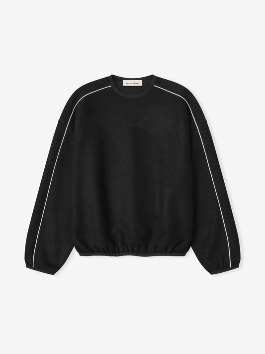 Suede Fleece Signature Modern Crewneck Sweatshirt