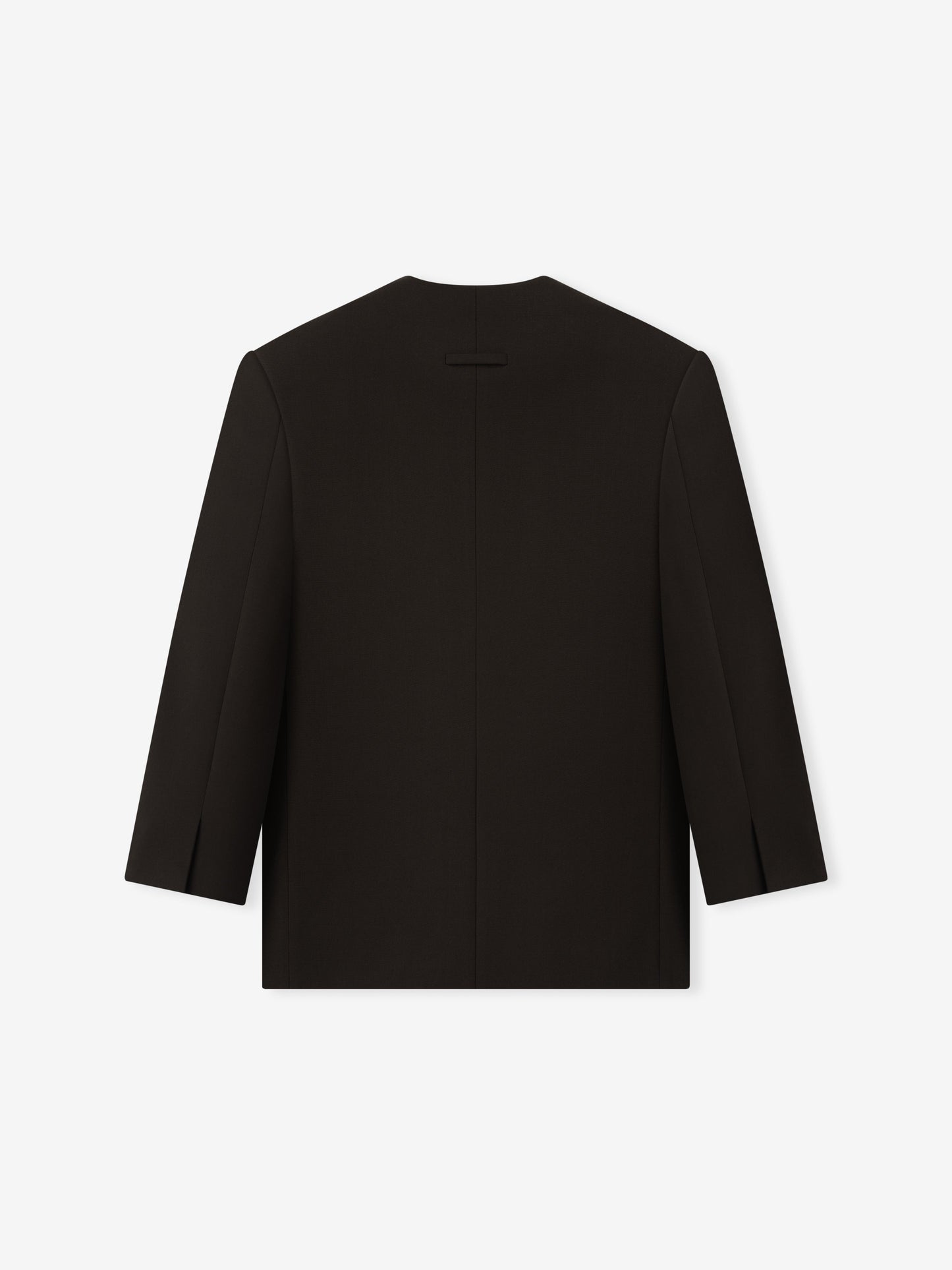 Double Weave Wool Crewneck Jacket