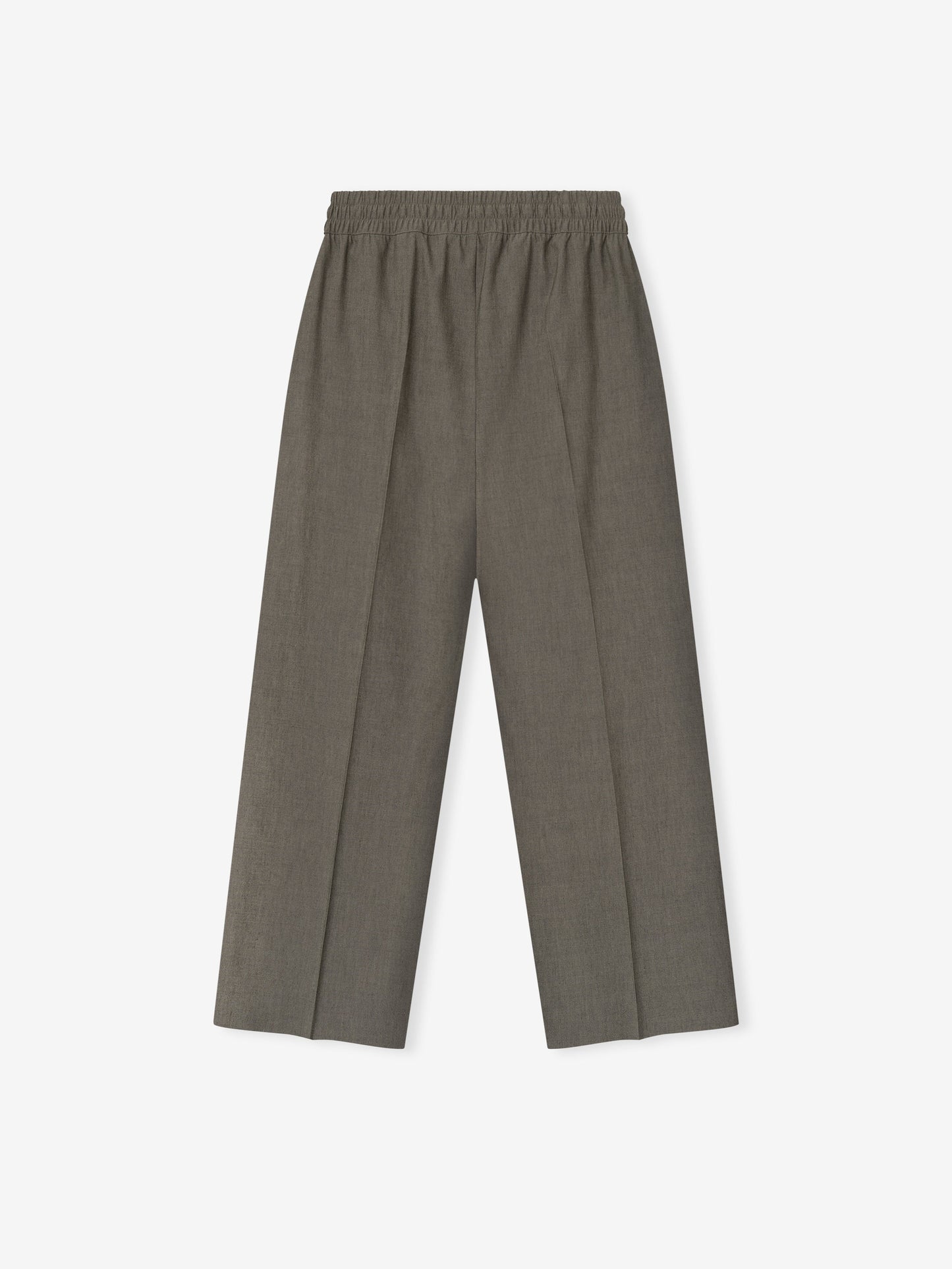Cotton Wool Oxford Wide Leg Drawstring Pants