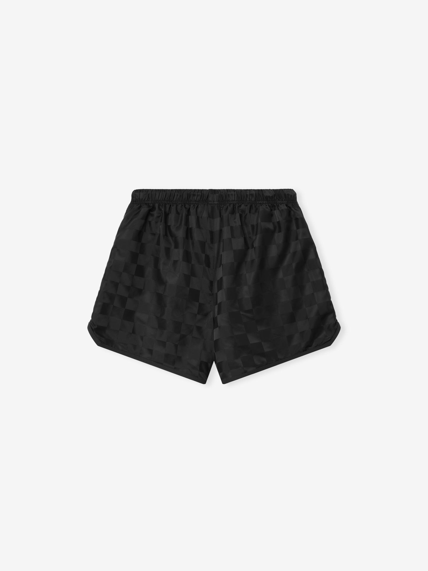 Nylon Checkered Gym Short