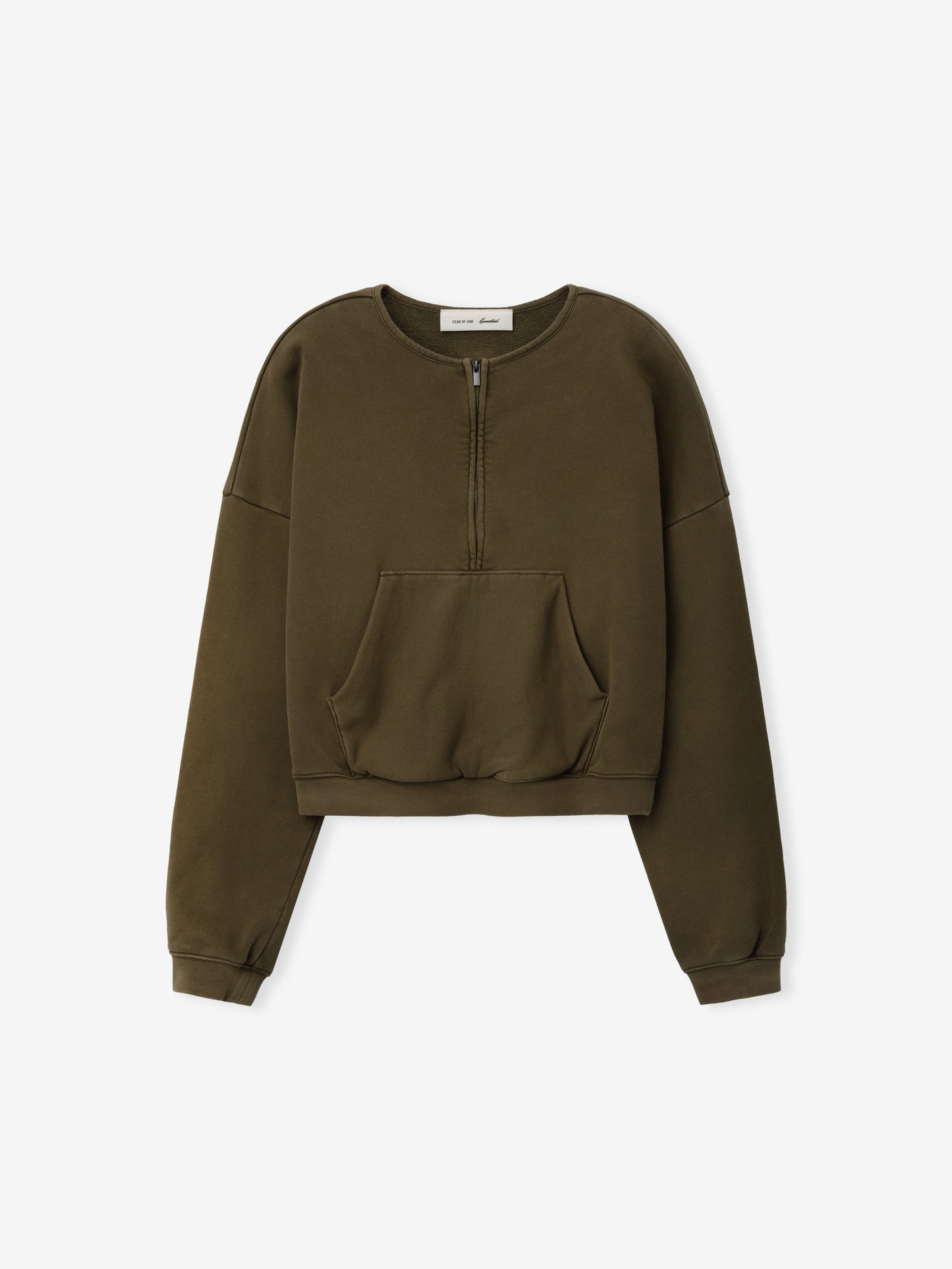 Womens French Terry Relaxed Half Zip